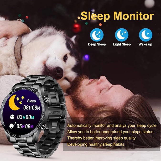 Men Stainless Steel Smart Watch